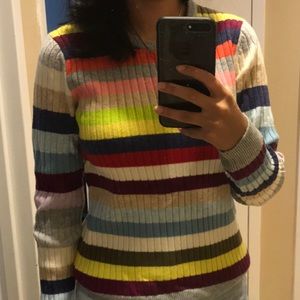 Gap multi colored stripes sweater